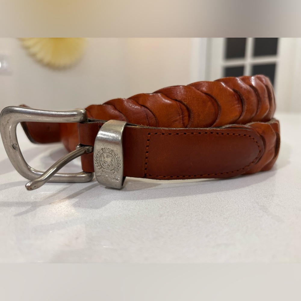 Vintage Tommy Hilfiger Woven Leather Belt